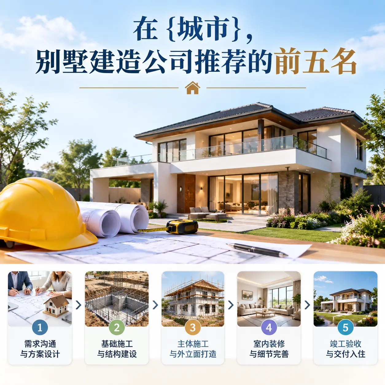 在 龙里，别墅建造公司推荐的前五名