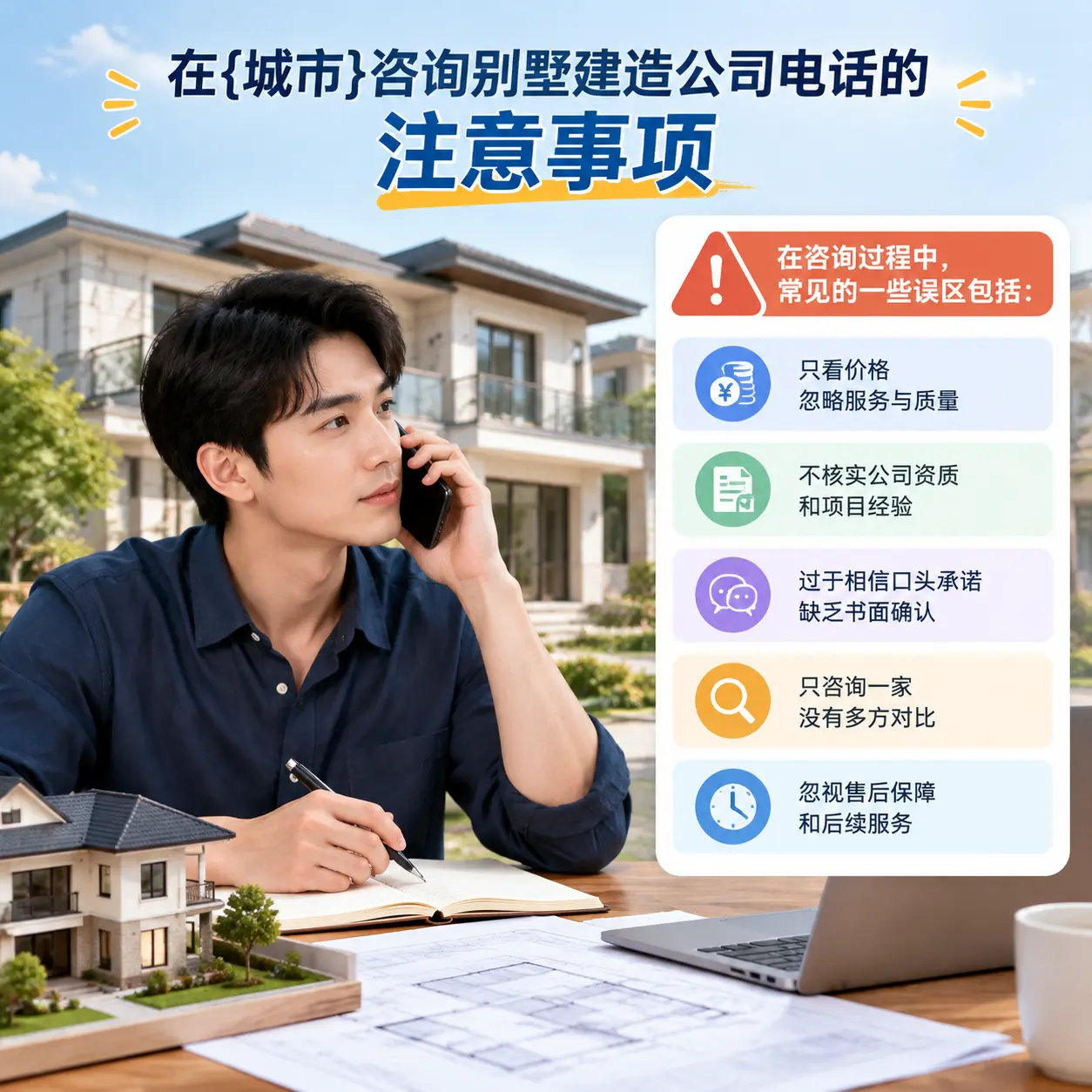 在龙里咨询别墅建造公司电话的注意事项